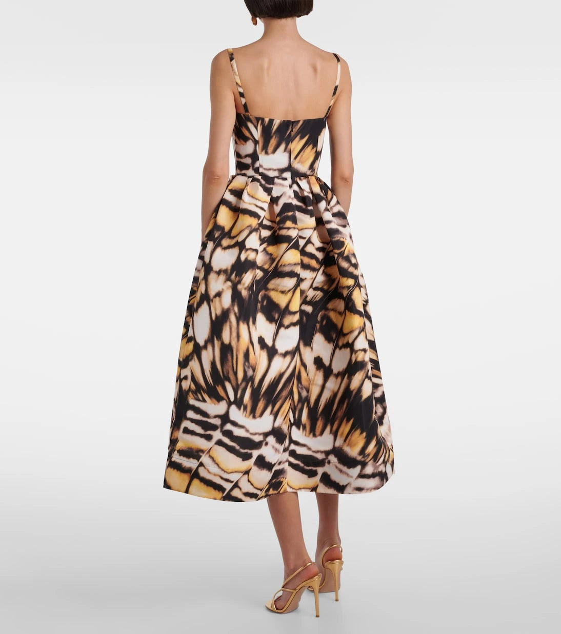 Oscar de la Renta - Printed faille cocktail dress