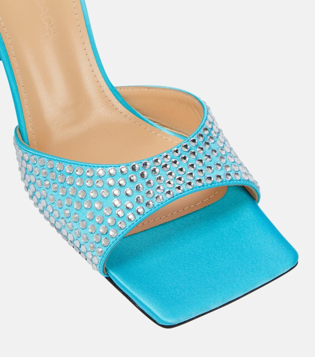 Mach & Mach - Star crystal-embellished satin sandals