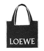 LOEWE Black x Paula's Ibiza Large Font Tote Bag