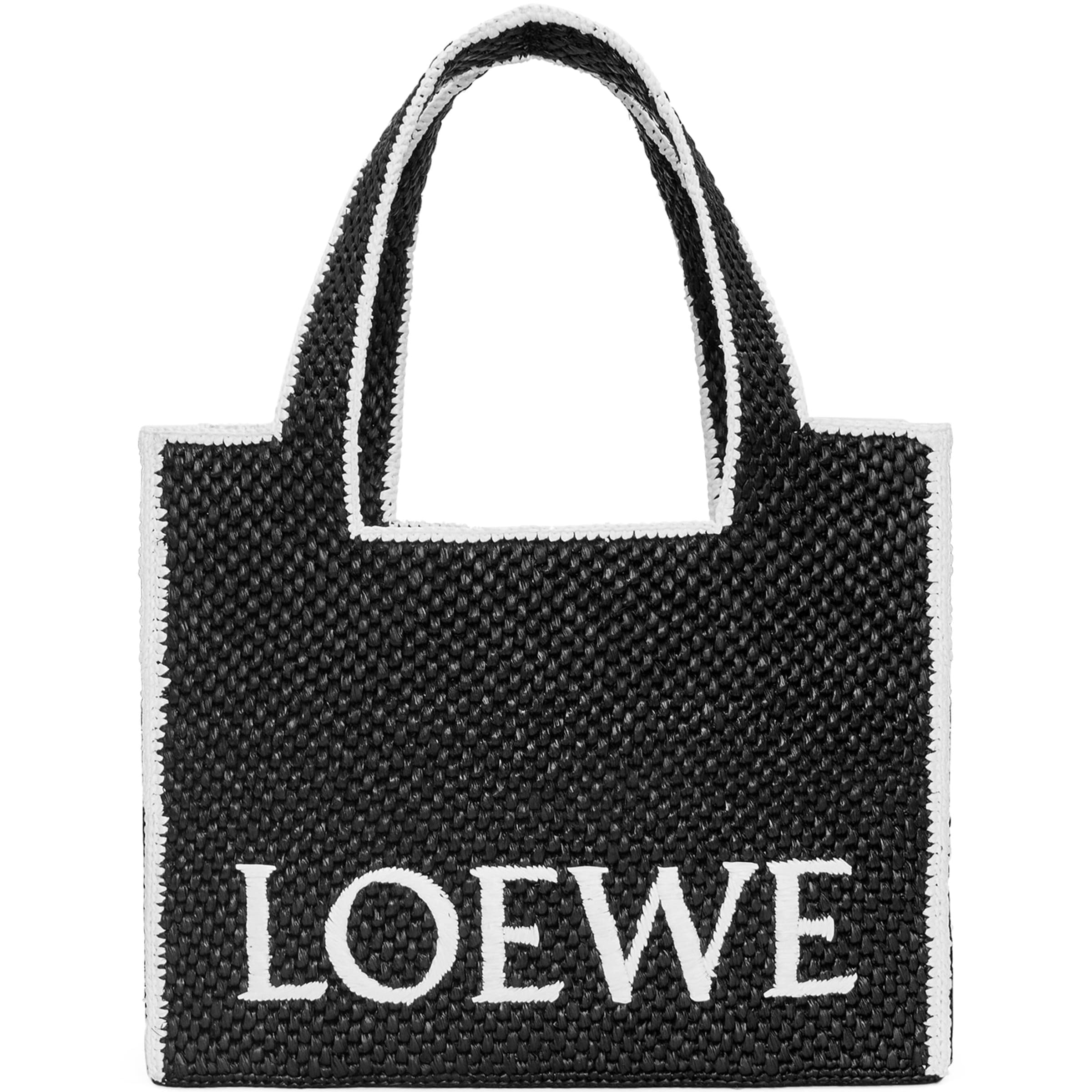 LOEWE Black x Paula's Ibiza Large Font Tote Bag