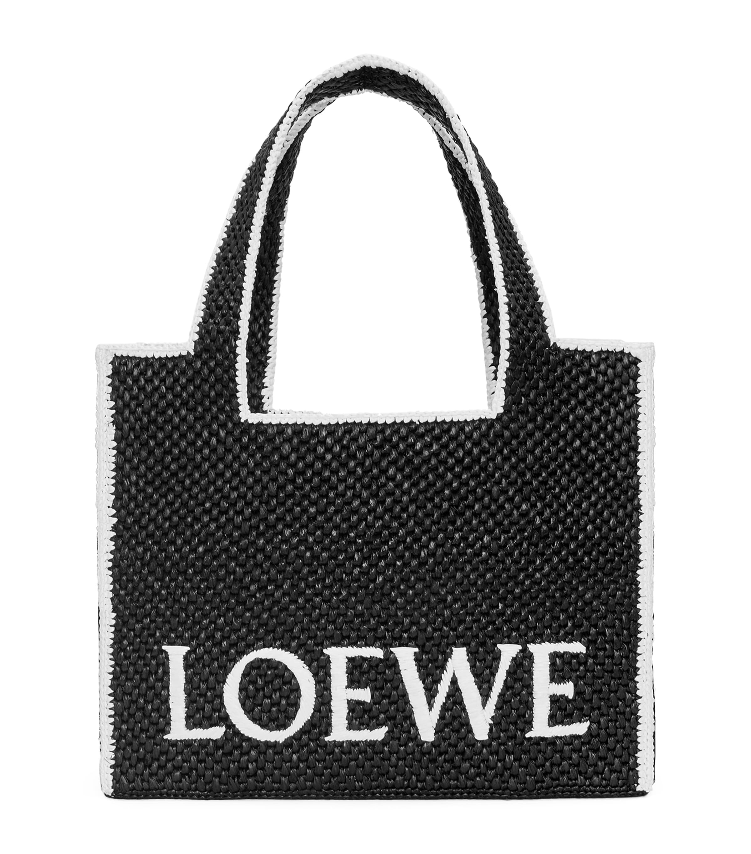 LOEWE Black x Paula's Ibiza Large Font Tote Bag