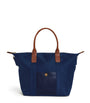 Harrods Navy Grab Nylon Tote Bag
