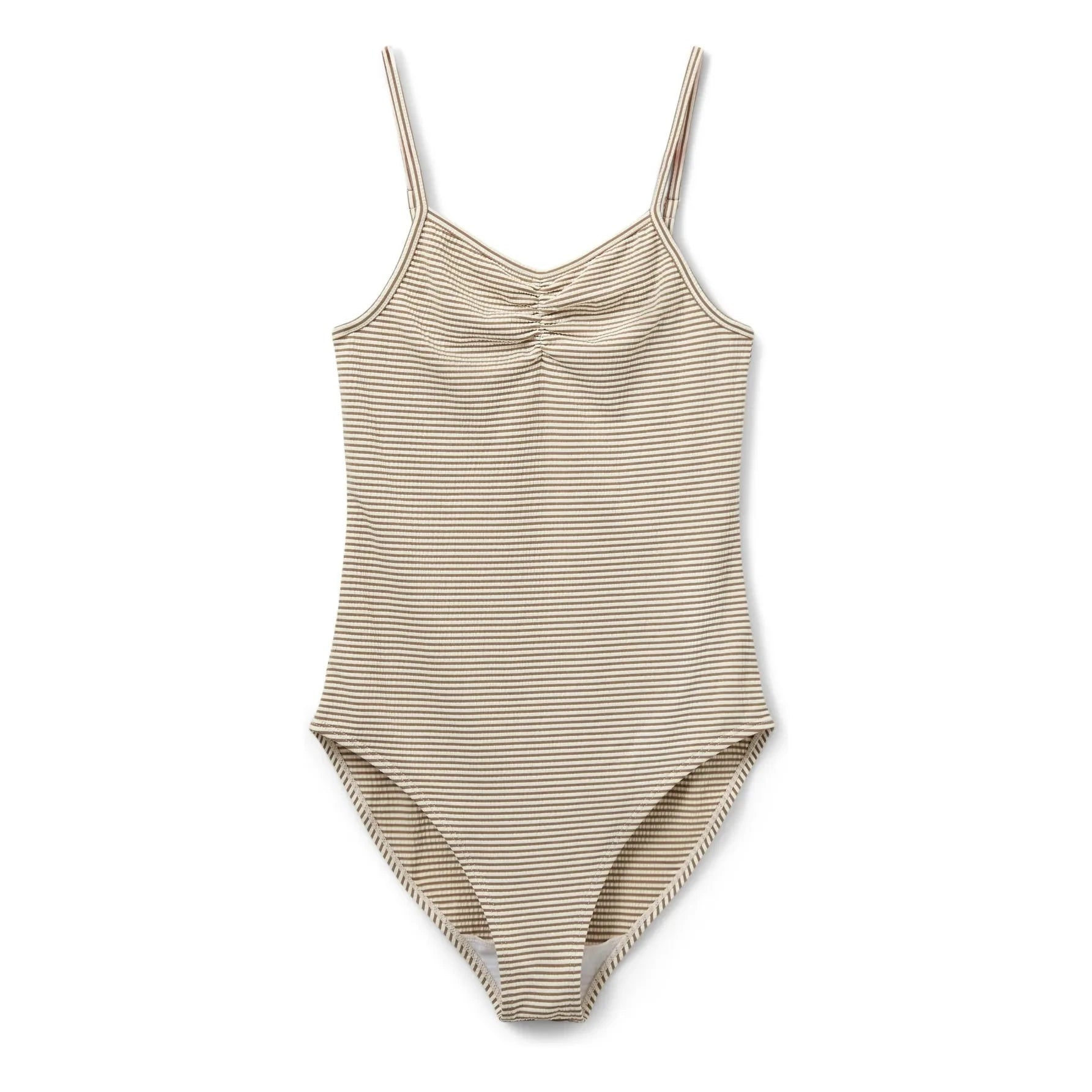 Sofie Schnoor - Britalianasy Striped Swimsuit | Taupe brown