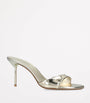 Gold Metallic Leather Lidia Mules 70
