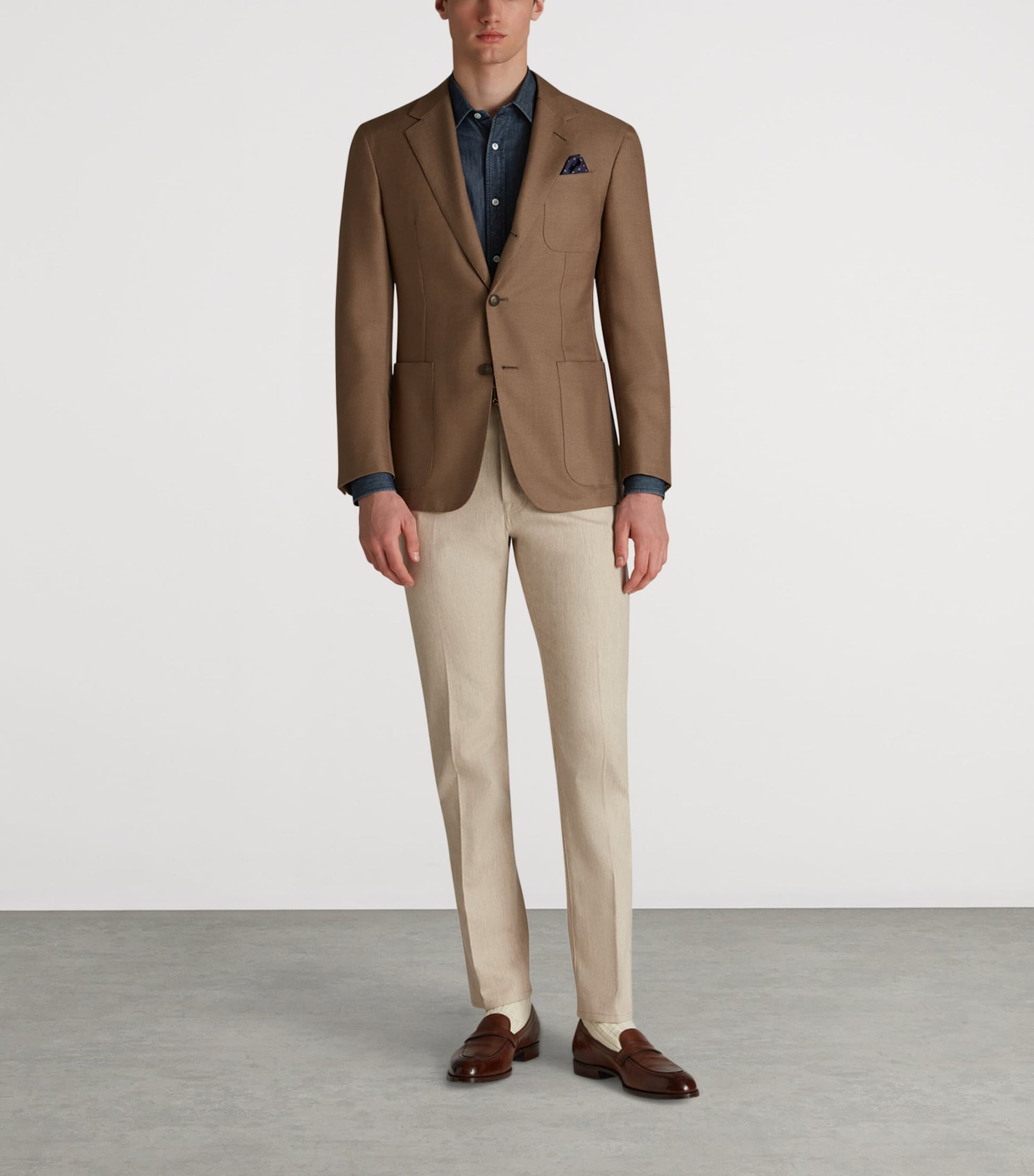 Dunhill Brown Cashmere-Mohair-Silk Cavendish Blazer