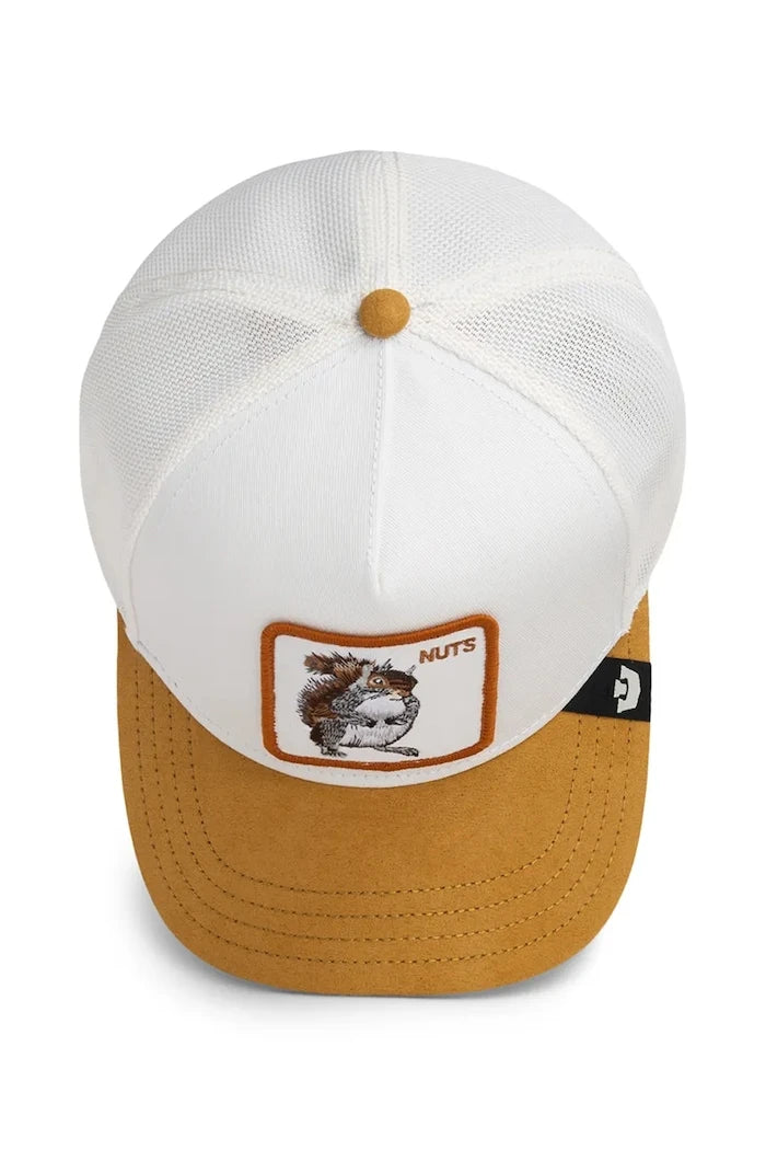 Şapka siperlikli Suede Squirrel