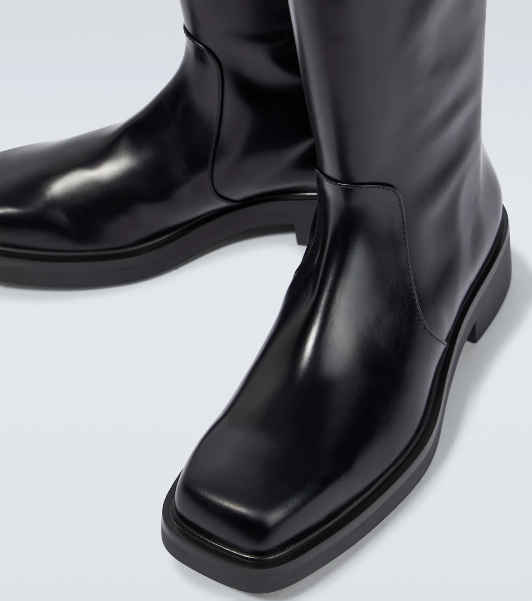 Prada - Brushed leather Chelsea boots