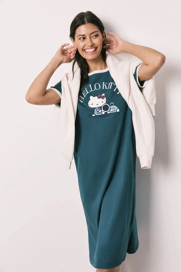 women'secret Pamuklu kadın gömlek tipi pijama