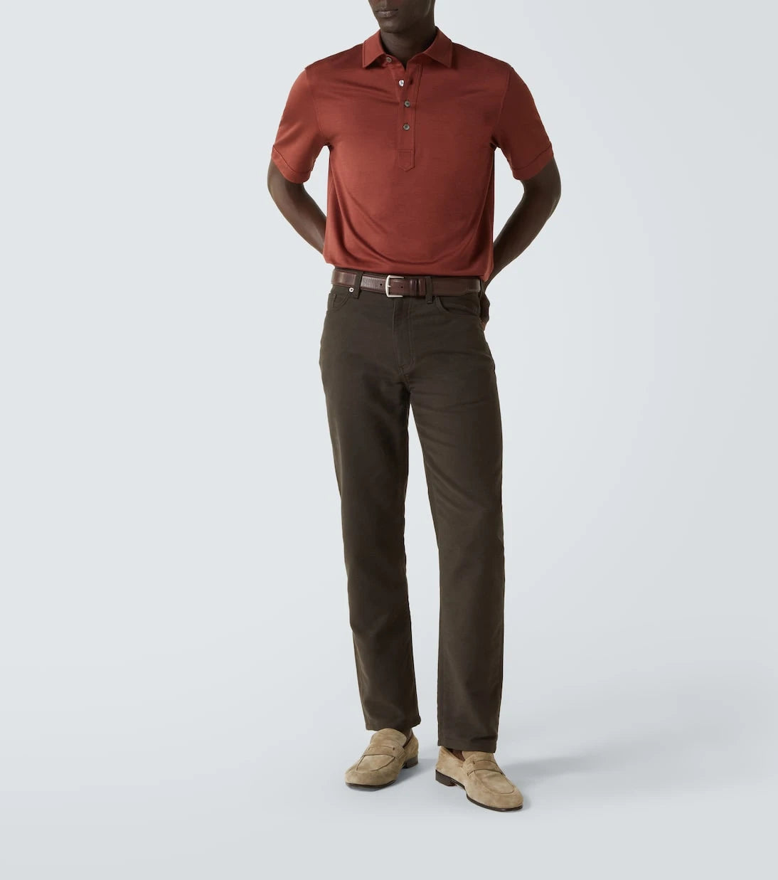 Zegna - Silk and cotton polo shirt