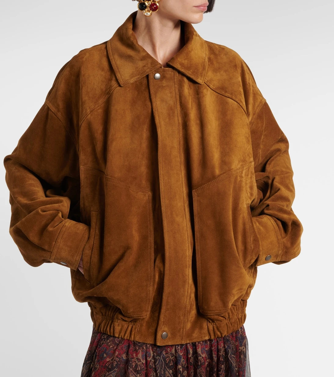 Saint Laurent - Suede bomber jacket