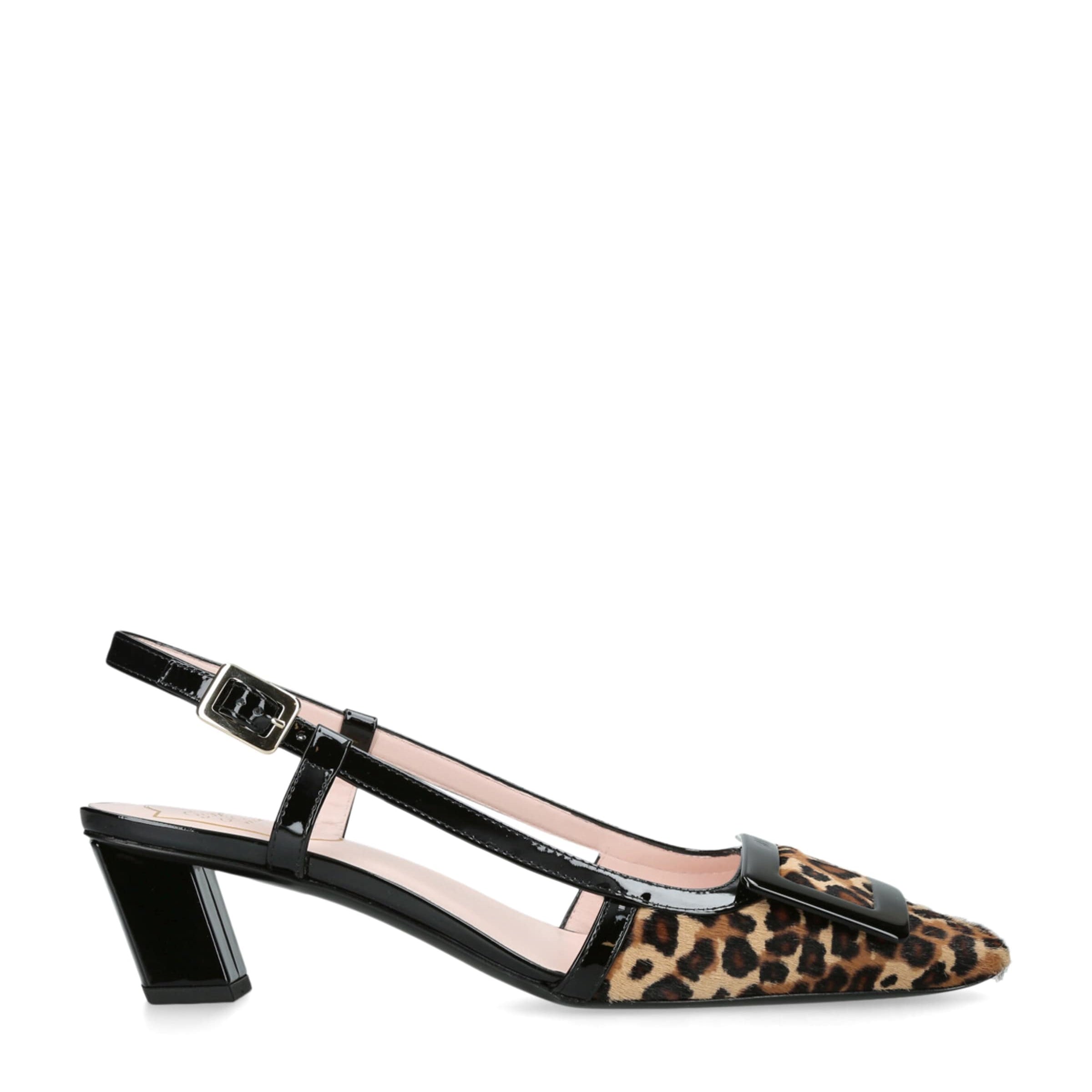 Calf Hair Belle Vivier Slingback Pumps 45