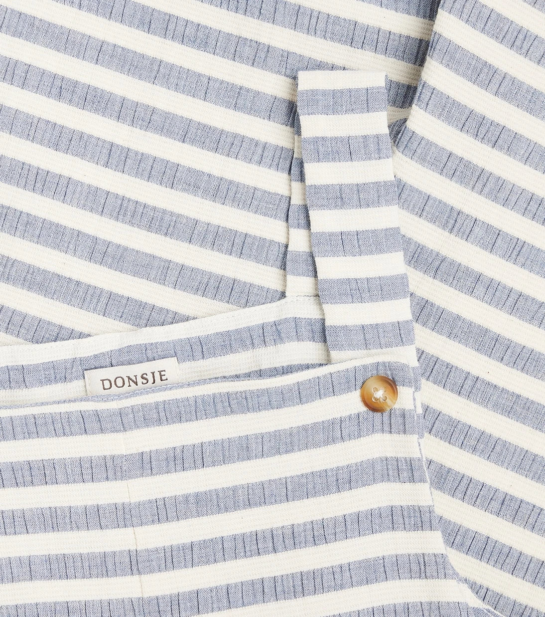 Donsje - Dann striped cotton-blend overalls