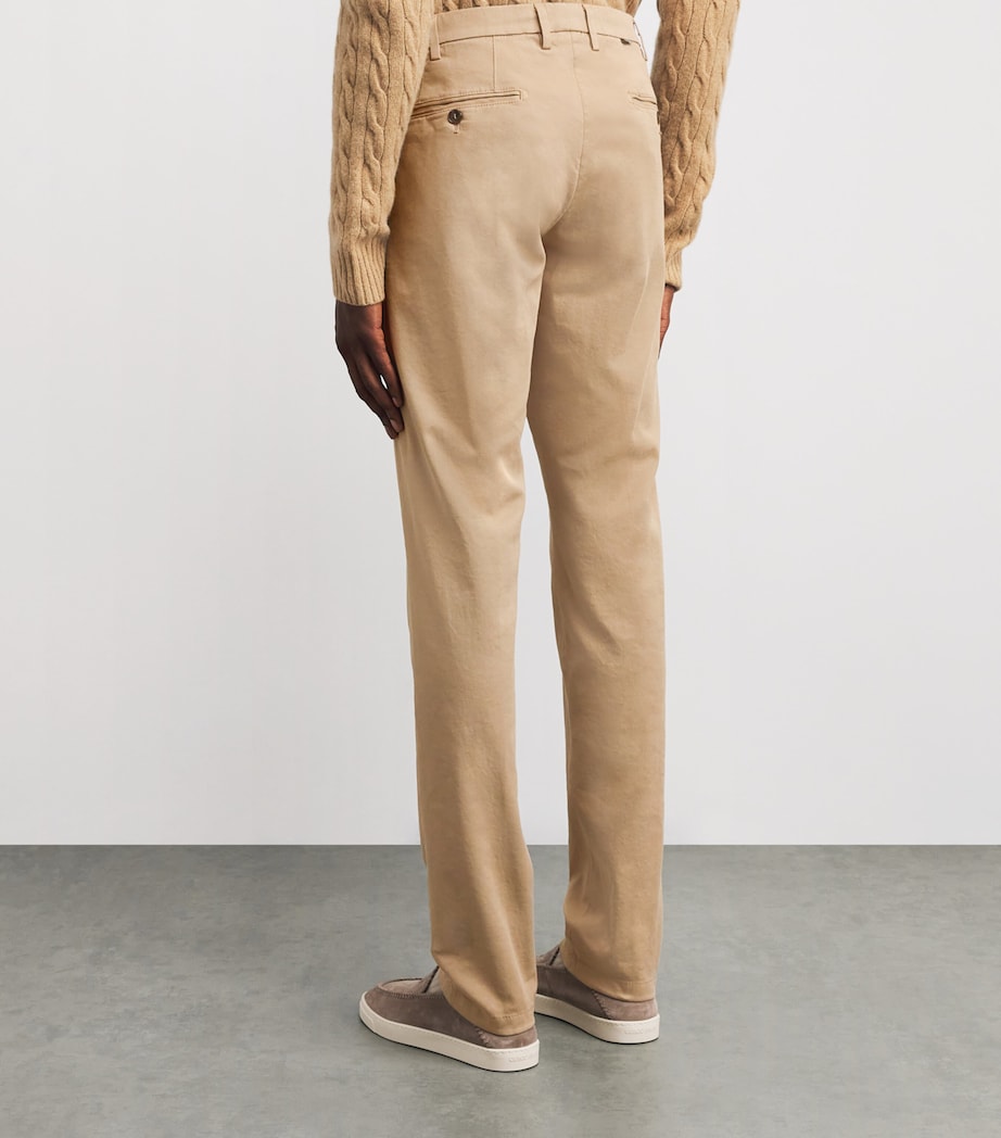 Stretch-Cotton Straight Chinos