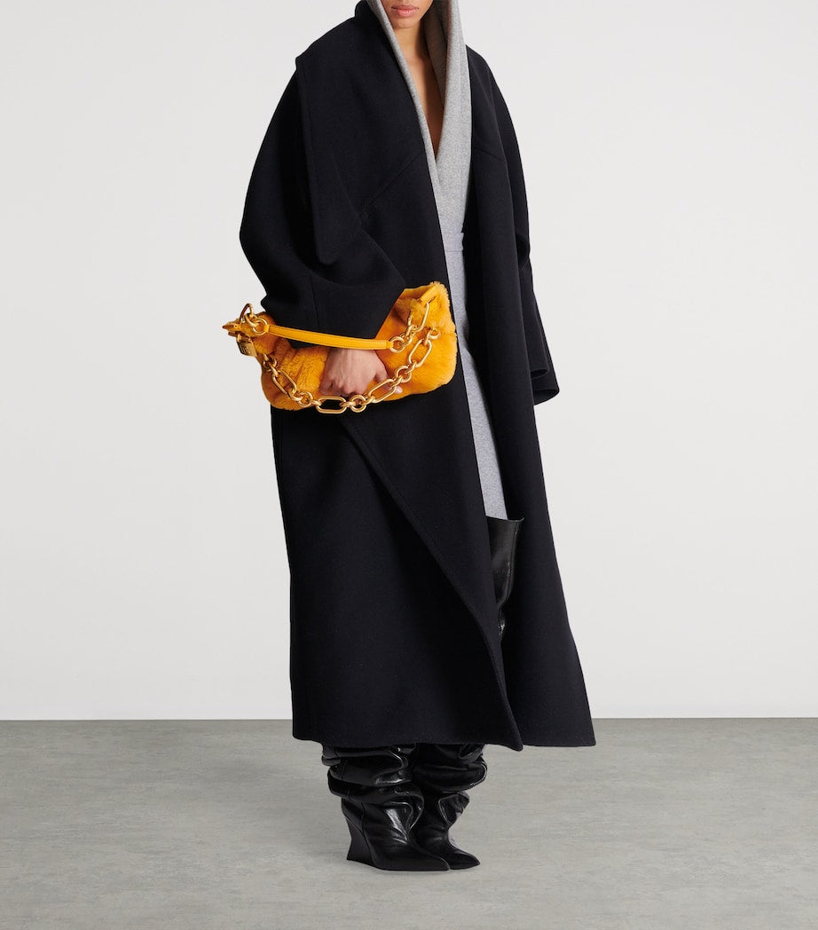 Medium Shearling Sync Shoulder Bag