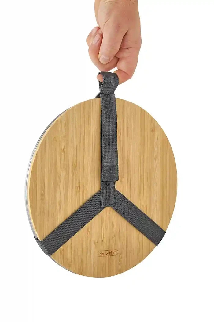 Kapaklı ve Saplı Piknik Tabak Seti Black and Blum 25 cm (4 Parça)