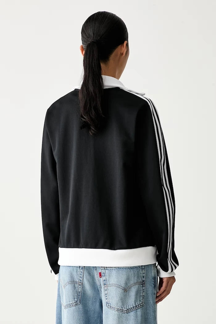 adidas Originals pamuklu fermuarlı kadın sweatshirt Beckenbauer