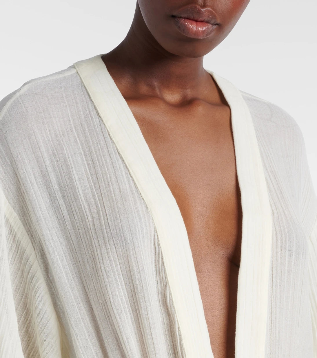 The Attico - Ruffled cotton maxi dress