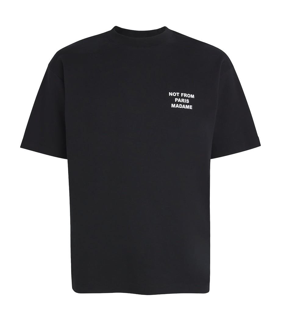 Drôle De Monsieur Cotton Slogan T-Shirt