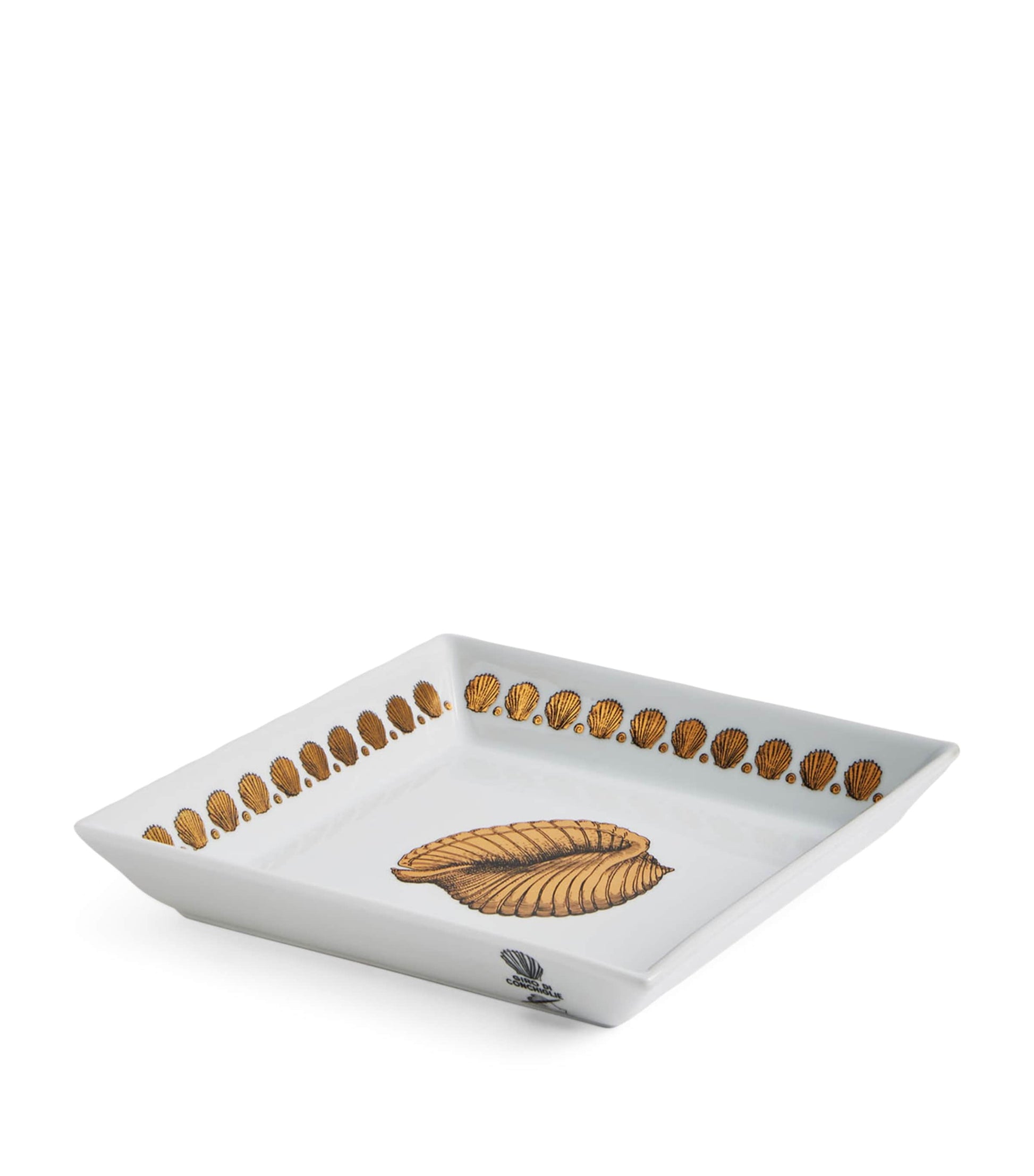 Fornasetti Square Giro di Conchiglie Plate (20cm x 20cm)