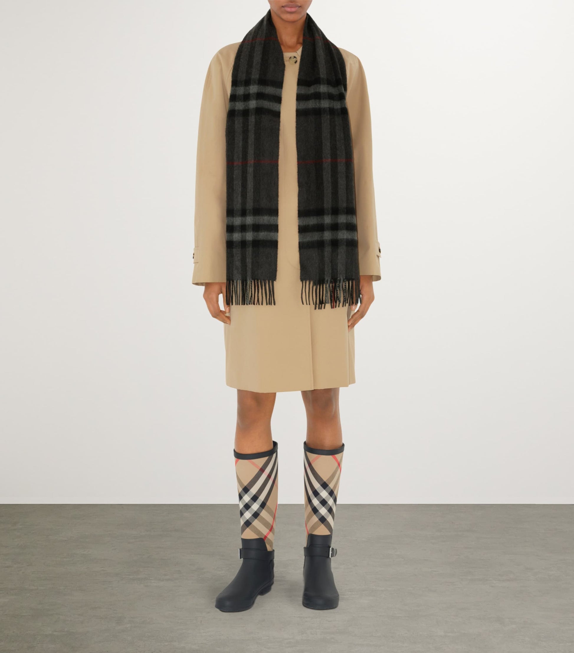 Burberry Cashmere Check Scarf