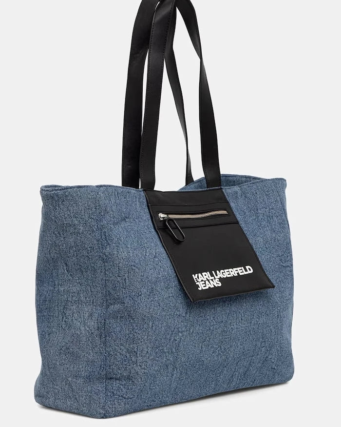 Karl Lagerfeld Jeans шопинг чанта дамска от памук