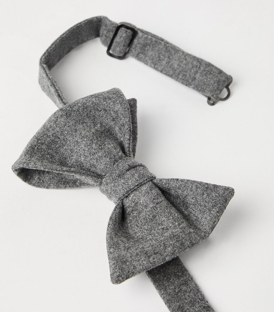 Brunello Cucinelli Wool-Silk Flannel Bow Tie