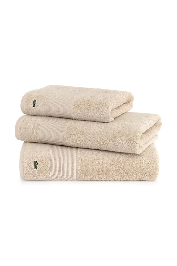 Памучна кърпа Lacoste L LECROCO Cappuccino 70 x 140 cm