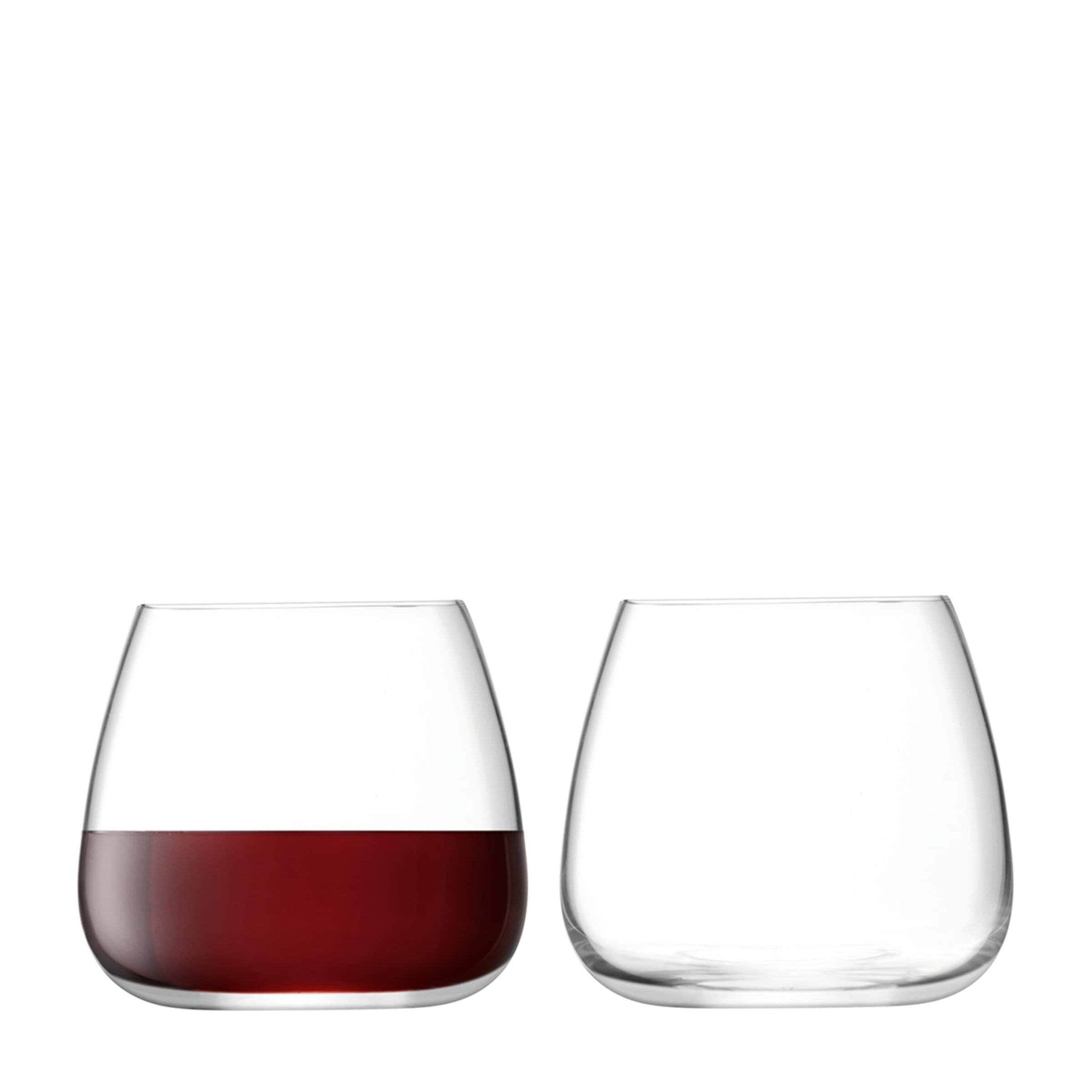 Set of 2 Wine Culture Stemless Wine Glasses (385ml)