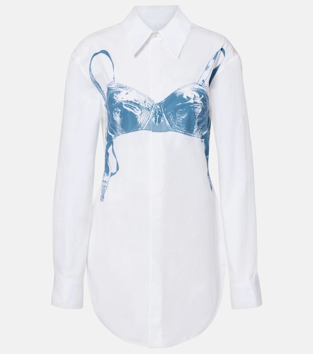 Jean Paul Gaultier - Printed cotton-blend shirt