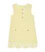 Self-Portrait Kids Yellow Bouclé Mini Dress (3-12 Years)