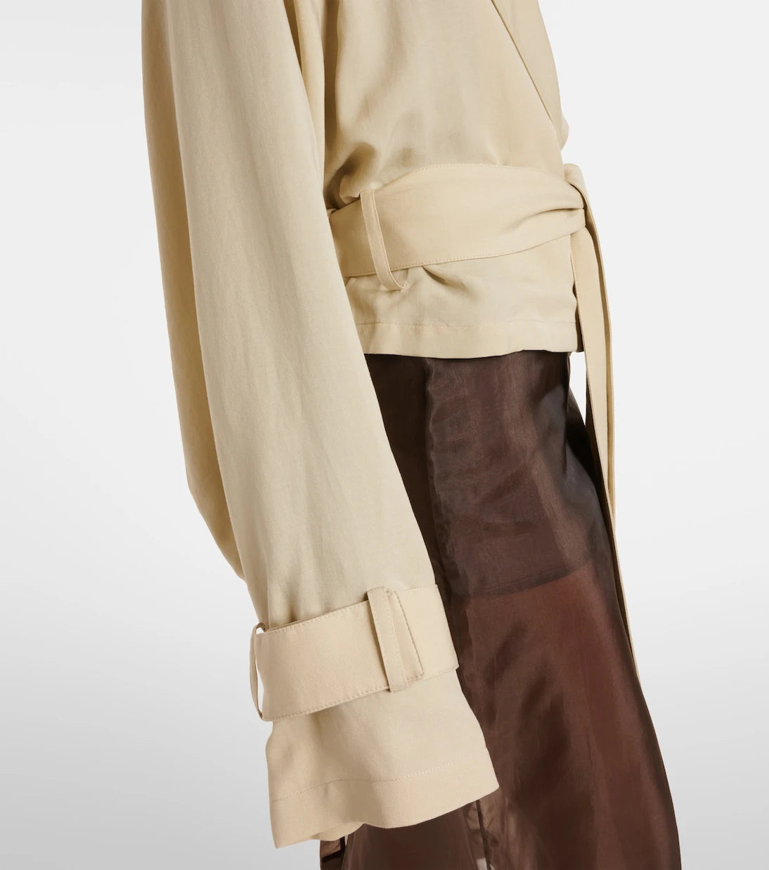 The Frankie Shop - Simona cropped trench coat