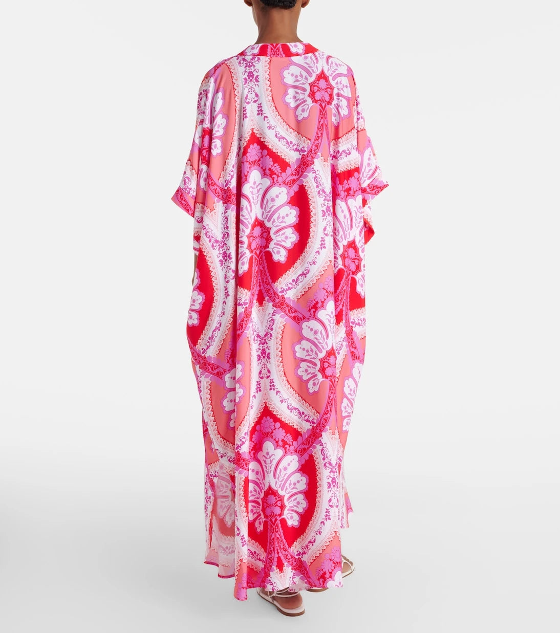 Melissa Odabash - Carlotta printed satin kaftan