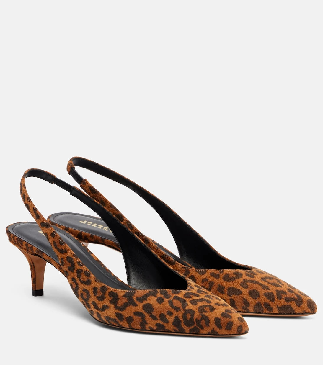 Isabel Marant - Padim 50 leopard-print suede slingback pumps