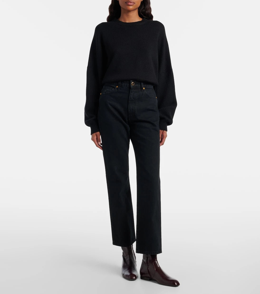 Khaite - Abigail cropped straight jeans
