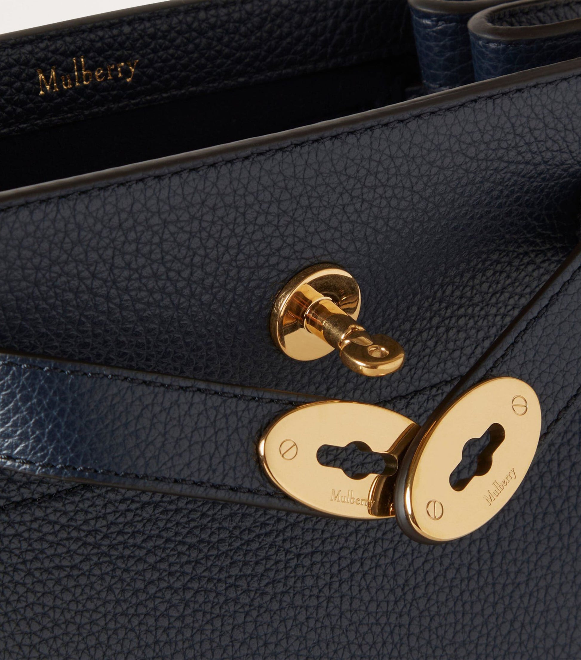 Mulberry Blue Leather Islington Bucket Bag