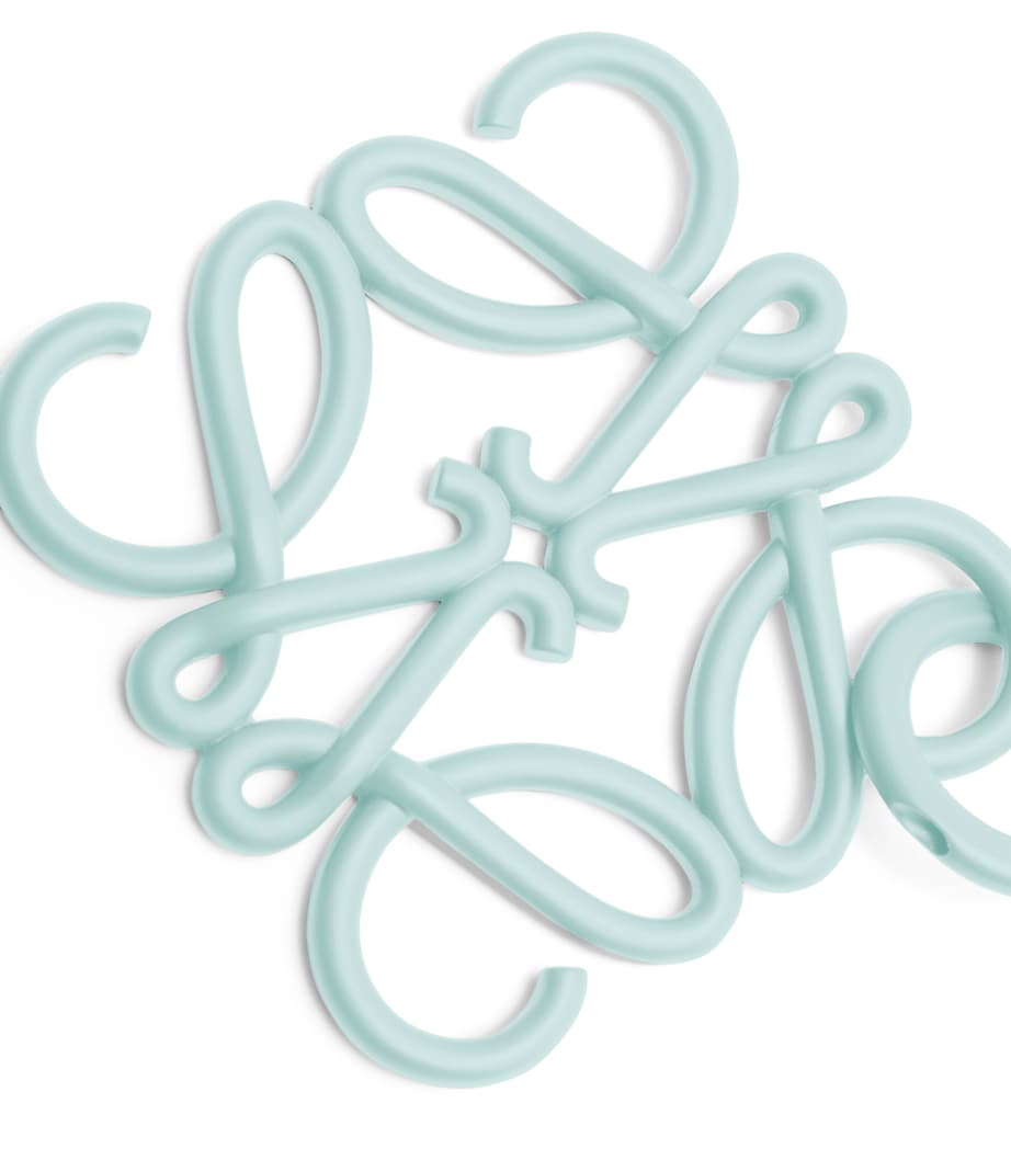 Blue Metal Anagram Charm