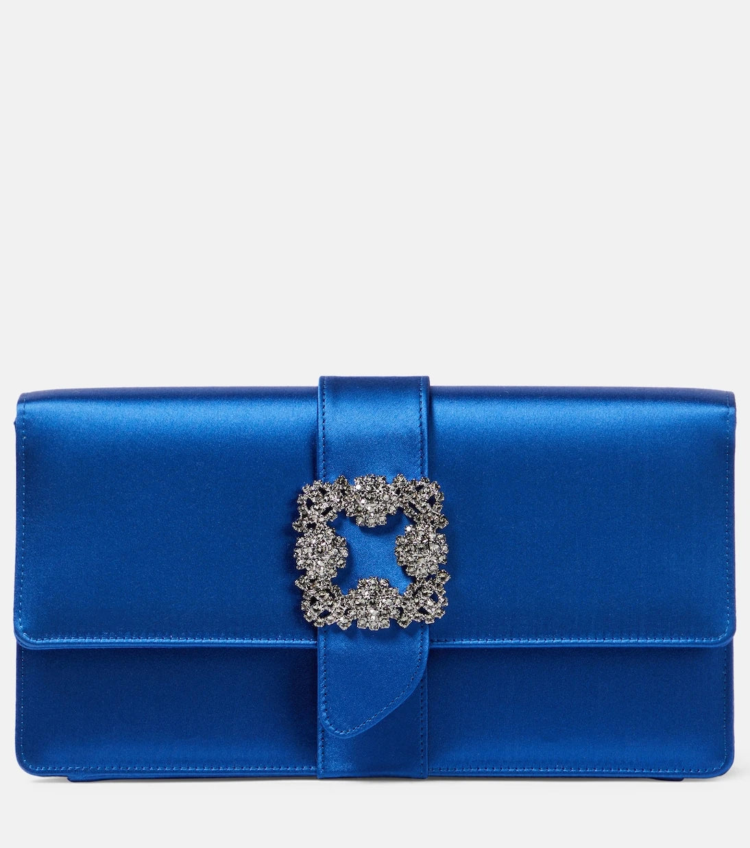 Manolo Blahnik - Capri embellished satin clutch