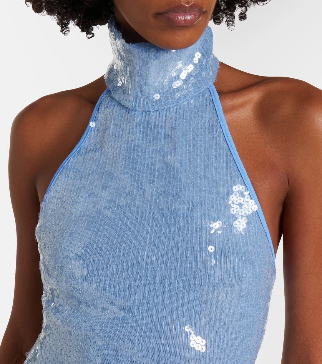 Oséree - Sequined halterneck maxi dress