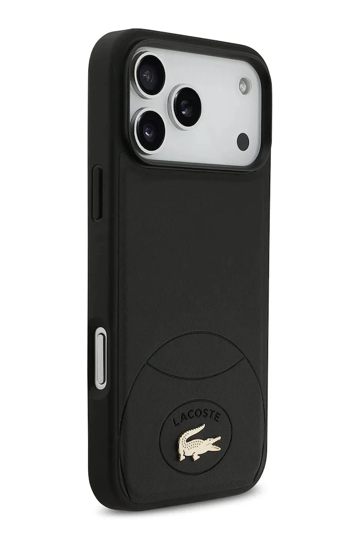 Lacoste MagSafe iPhone 17 Pro Max için Dahili Manyetik Halkalı Telefon Kılıfı
