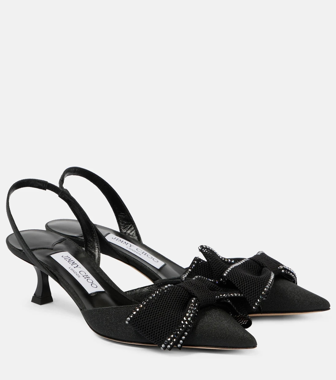 Jimmy Choo - Brook 50 embellished slingback pumps
