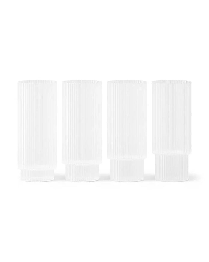 ferm LIVING Ripple 300 ml Bardak Seti (4 Parça)