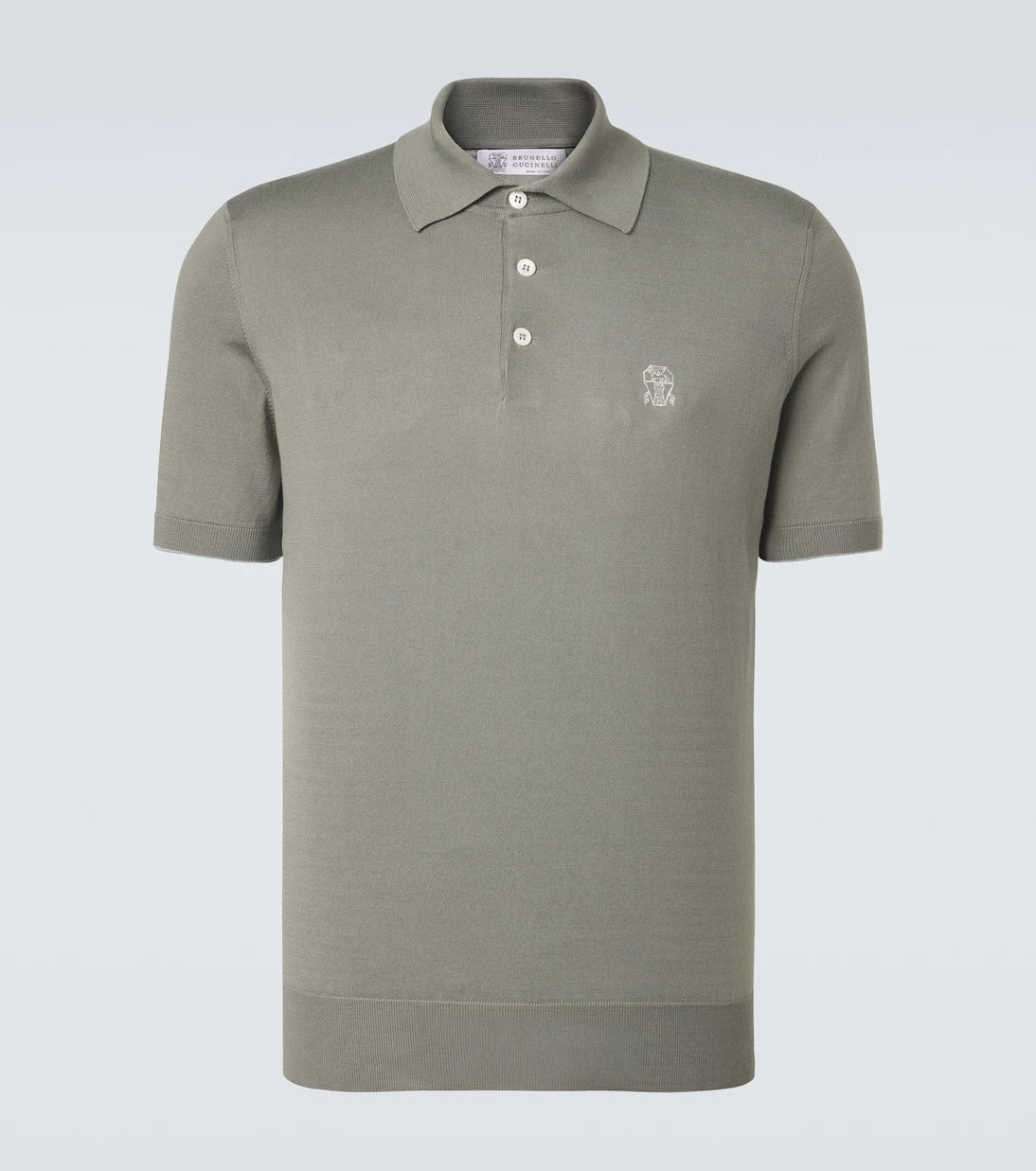 Brunello Cucinelli - Logo cotton piqué polo shirt