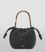 LOEWE Black Mini Leather Flamenco Purse