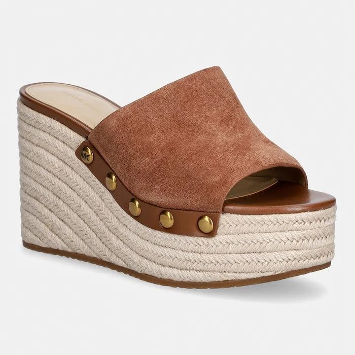 MICHAEL Michael Kors kadın süet Mayes Wedge Sandal
