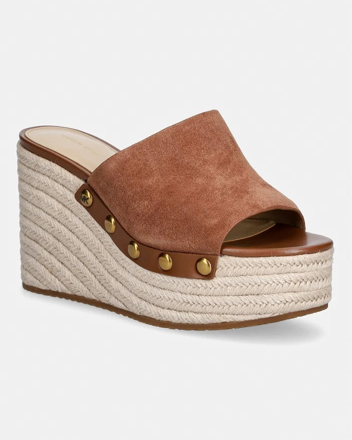 MICHAEL Michael Kors kadın süet Mayes Wedge Sandal