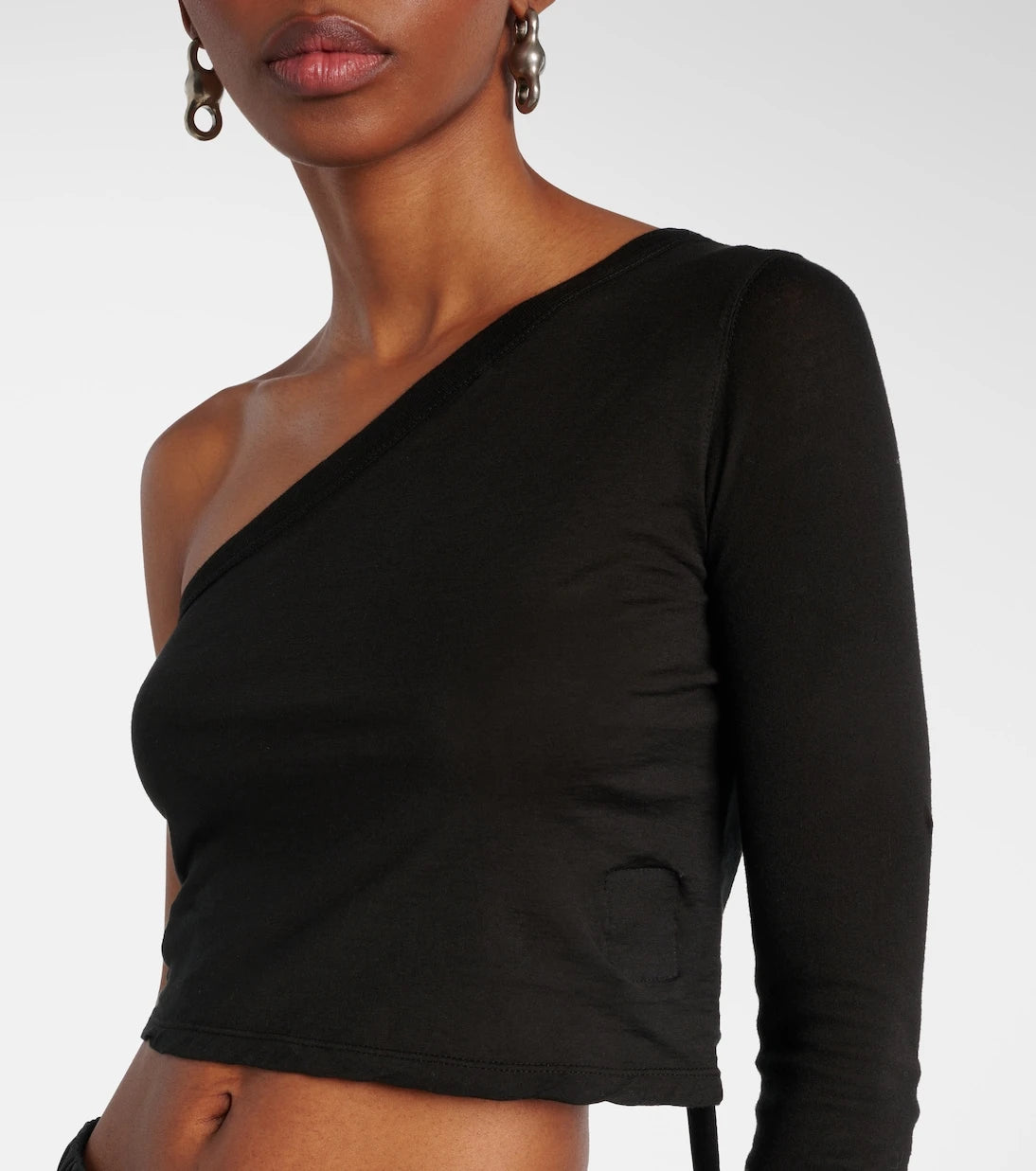 Rick Owens - Ziggy one-shoulder crop top