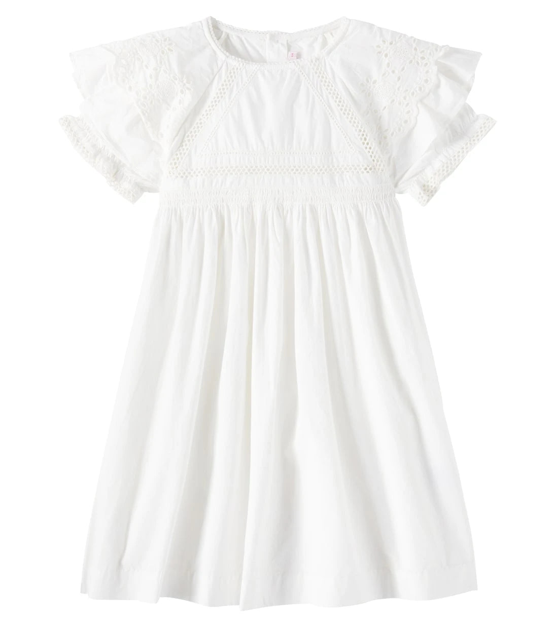Bonpoint - Elyne broderie anglaise cotton poplin dress