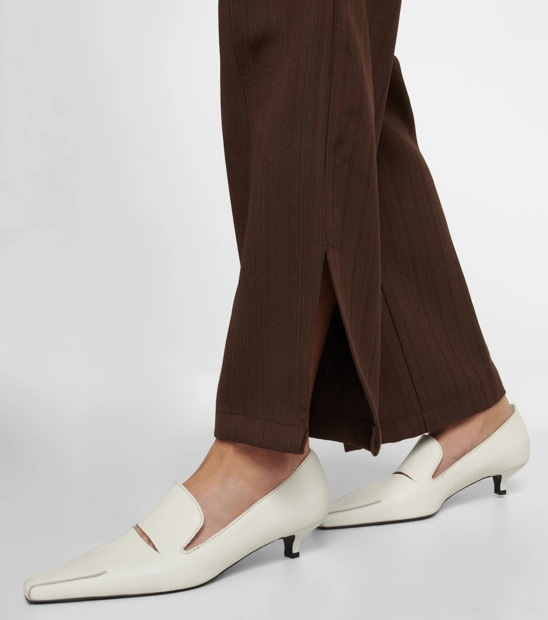 Jacques Wei - High-rise split-hem straight pants