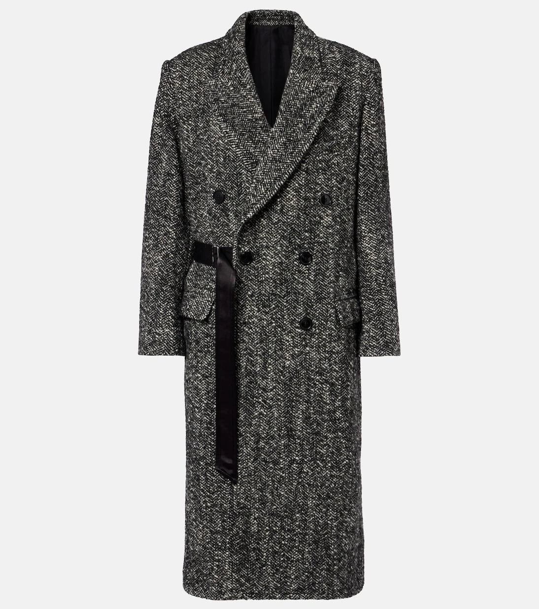Isabel Marant - Ebyane chevron wool-blend tweed coat