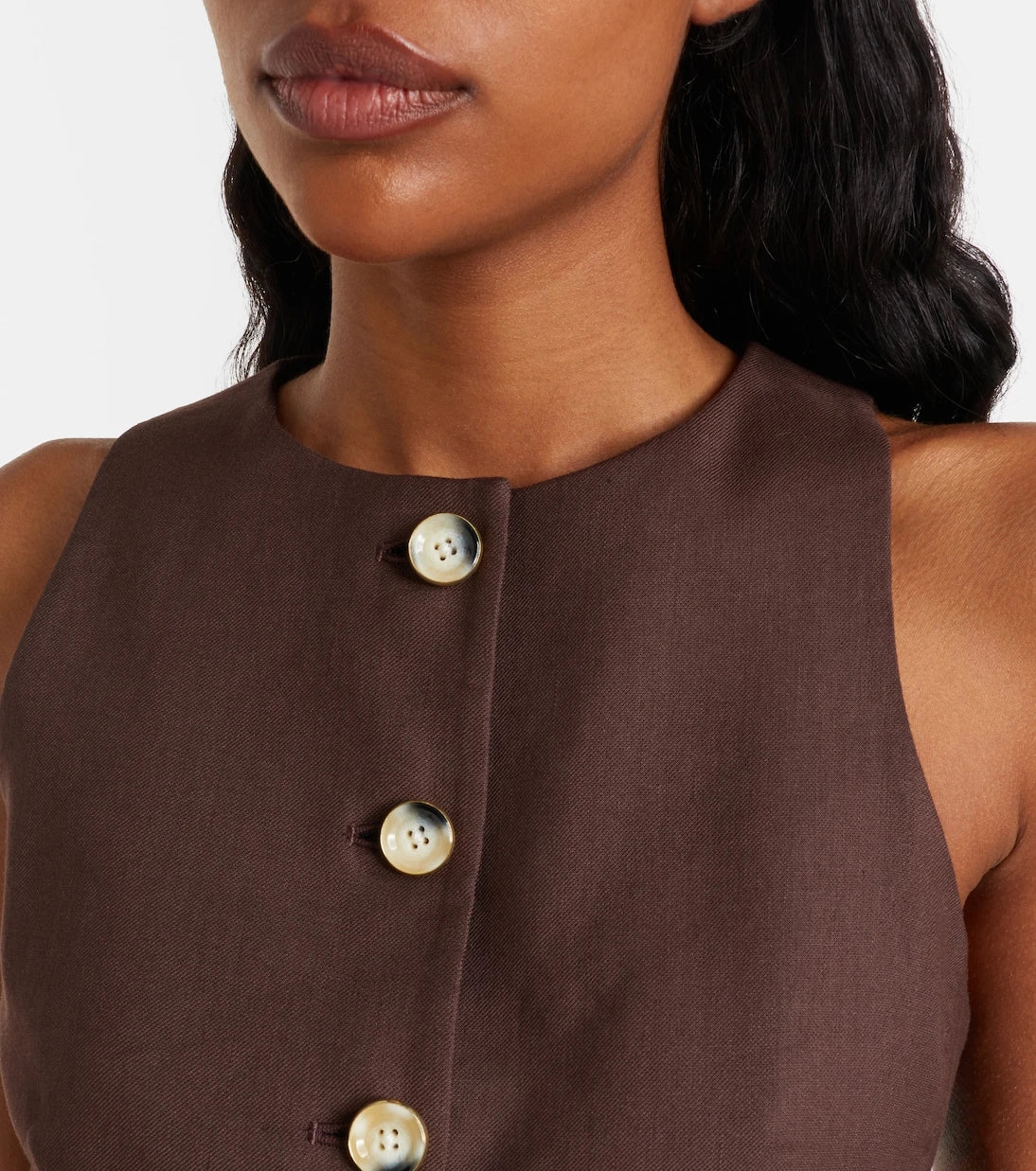 Veronica Beard - Hartwell linen-blend twill vest
